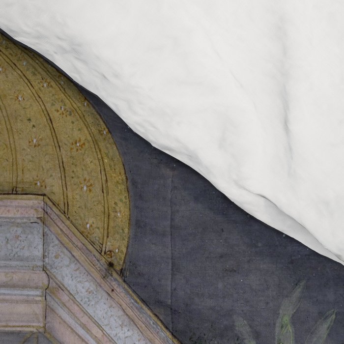 Prince Climbing Tower Manuscript Mughal India Comforter Gallery Image 4