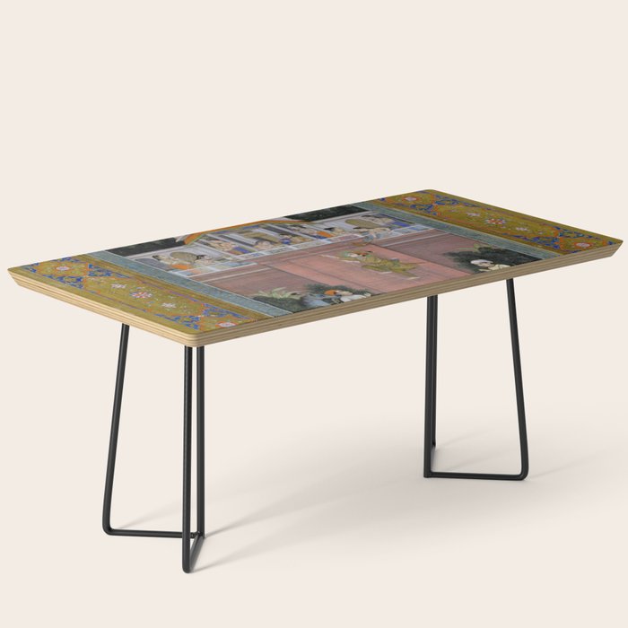Prince Climbing Tower Manuscript Mughal India Coffee Table Gallery Image 1