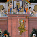 Prince Climbing Tower Manuscript Mughal India Coffee Mug Gallery Image 2