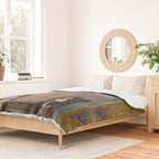 Prince Climbing Tower Manuscript Mughal India Duvet Cover Gallery Image 2