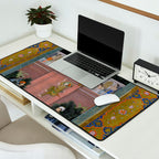 Prince Climbing Tower Manuscript Mughal India Desk Mat Gallery Image 2