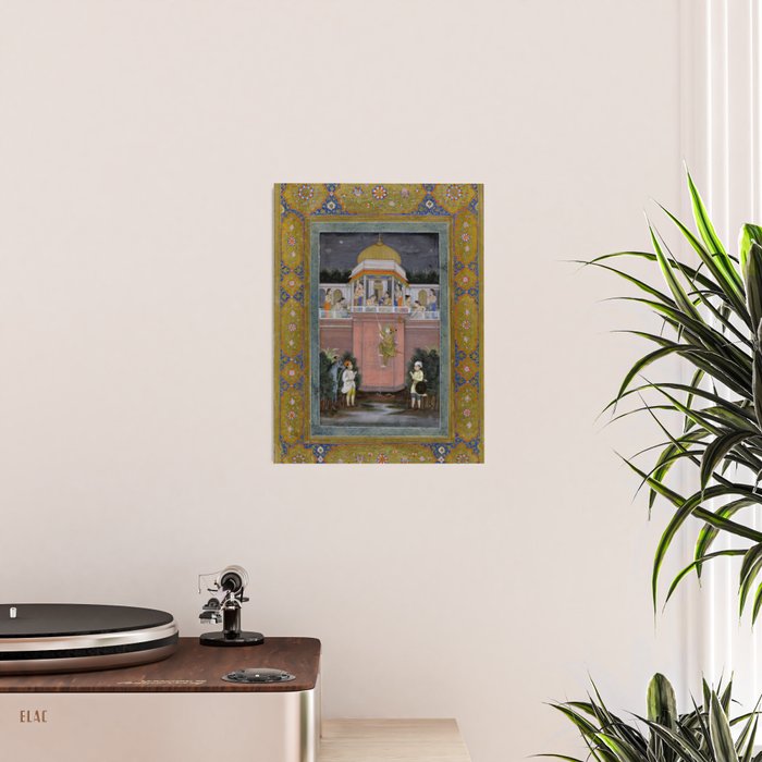 Prince Climbing Tower Manuscript Mughal India Poster Gallery Image 2