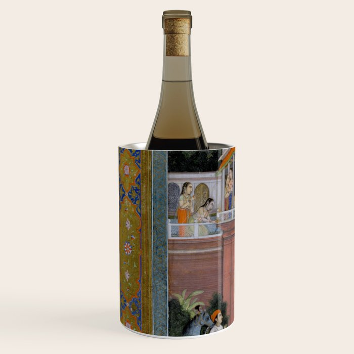 Prince Climbing Tower Manuscript Mughal India Wine Chiller Gallery Image 2
