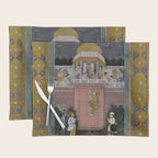 Prince Climbing Tower Manuscript Mughal India Placemat Gallery Image 1