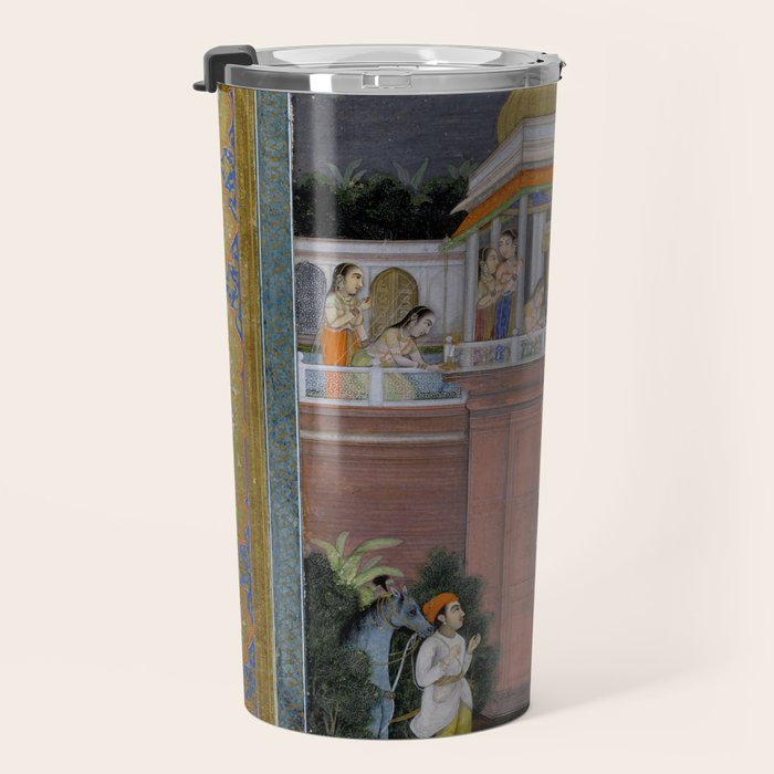 Prince Climbing Tower Manuscript Mughal India Travel Mug Gallery Image 3