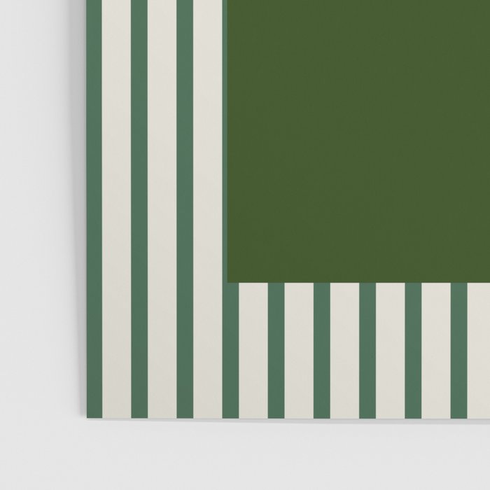 Snowflake Green Striped Poster Gallery Image 3