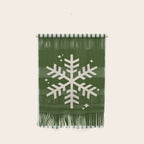 Snowflake Green Striped Wall Hanging Gallery Image 1