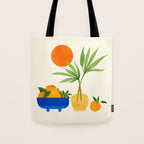 Sunny Fruit Bowl / Tropical Fruit Series Tote Bag Gallery Image 1