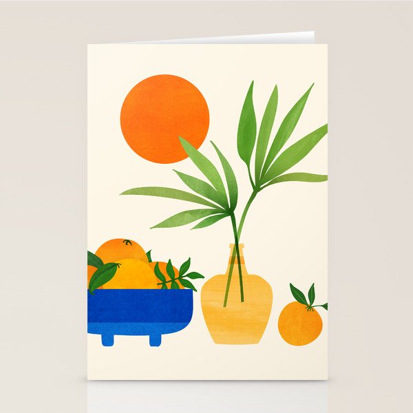 Sunny Fruit Bowl / Tropical Fruit Series Stationery Card Gallery Image 2