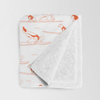 Paddle out Throw Blanket Gallery Image 3