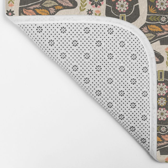 Cowboy boots and flowers Bath Mat Gallery Image 2