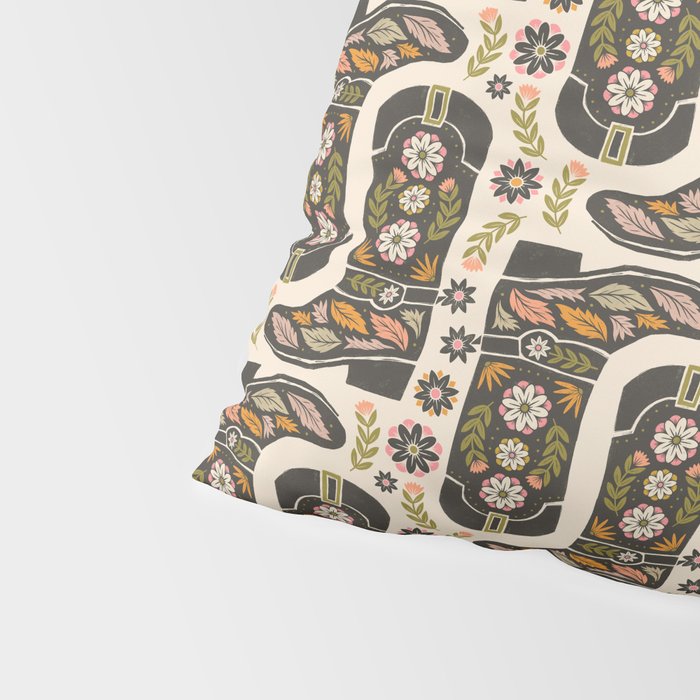 Cowboy boots and flowers Pillow Sham Gallery Image 4