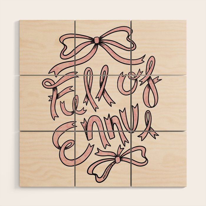 Full of Ennui Wood Wall Art Gallery Image 1