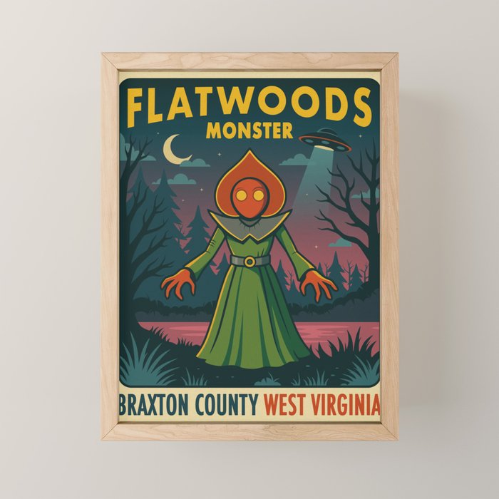 Flatwoods Monster Mini Art Print Gallery Image 1
