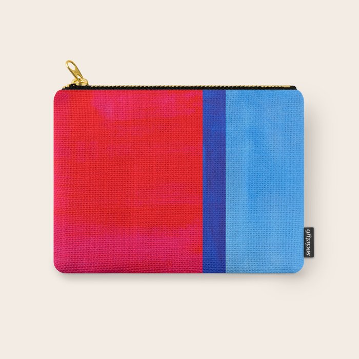 Cerulean Blue Red  Carry All Pouch Gallery Image 1