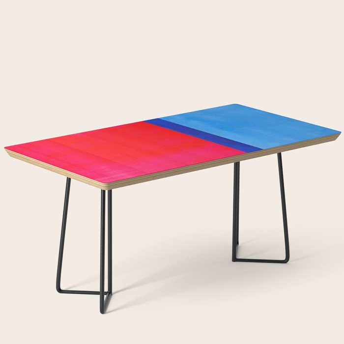 Cerulean Blue Red  Coffee Table Gallery Image 1