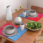 Cerulean Blue Red  Placemat Gallery Image 2
