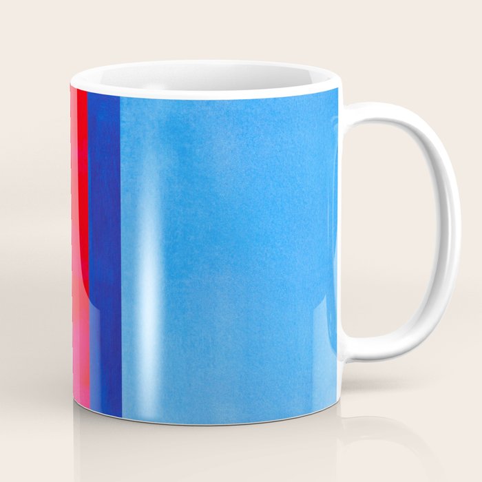 Cerulean Blue Red  Coffee Mug Gallery Image 1