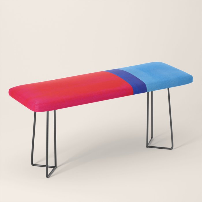 Cerulean Blue Red  Bench Gallery Image 1
