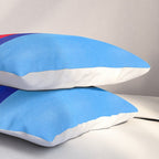 Cerulean Blue Red  Pillow Sham Gallery Image 3