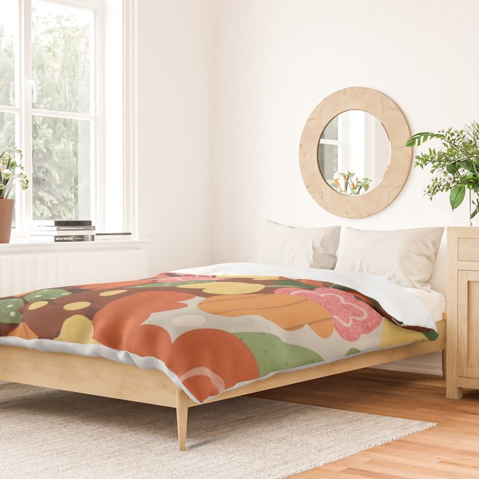 Folk Flowers Duvet Cover Gallery Image 2