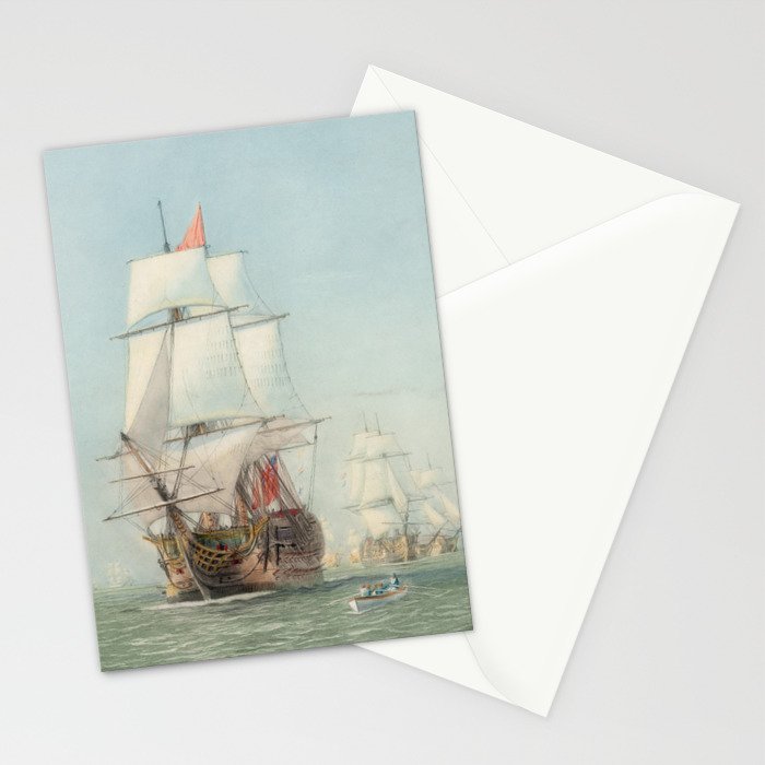 Vintage Ship Art Stationery Card Gallery Image 2