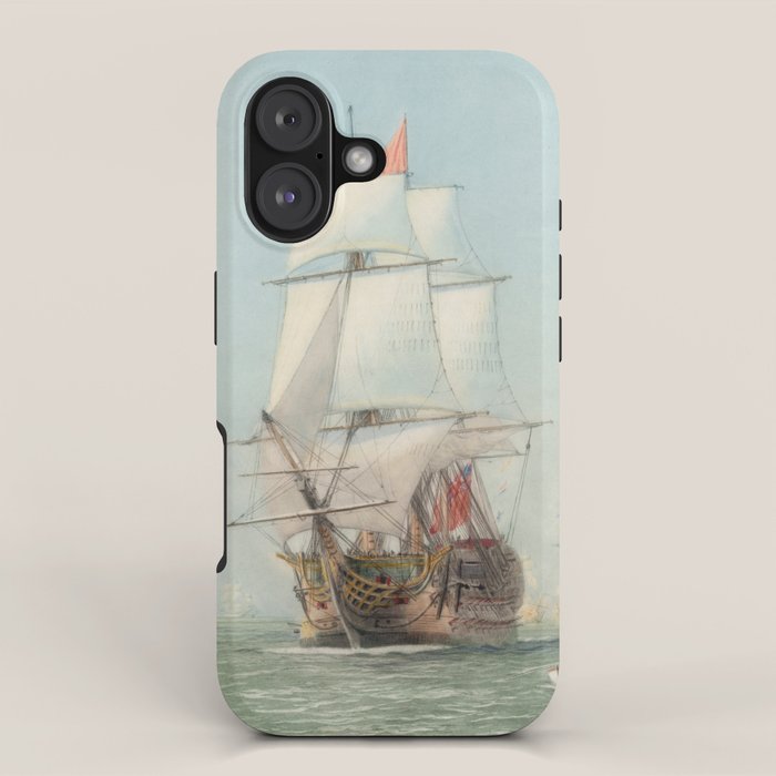 Vintage Ship Art iPhone Case Gallery Image 1