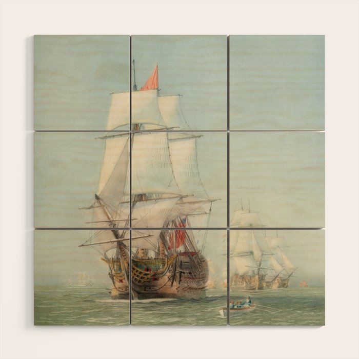 Vintage Ship Art Wood Wall Art Gallery Image 1