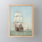 Vintage Ship Art Mini Art Print Gallery Image 1