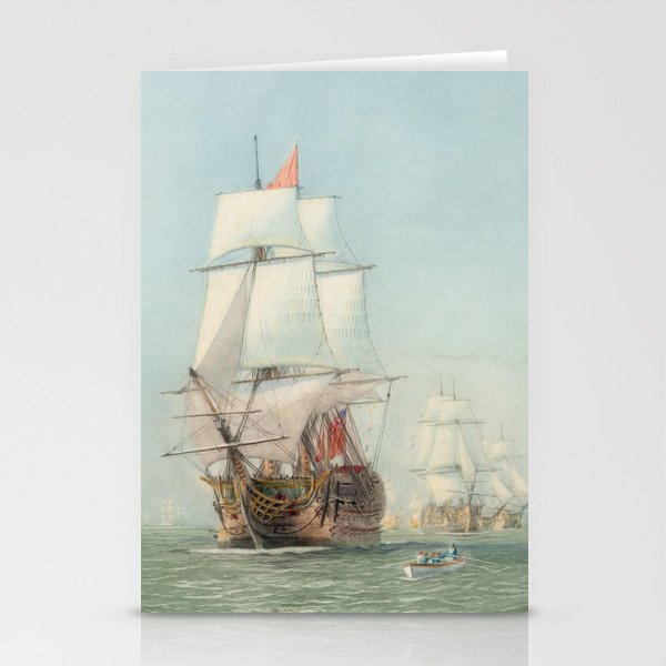 Vintage Ship Art Stationery Card Gallery Image 2