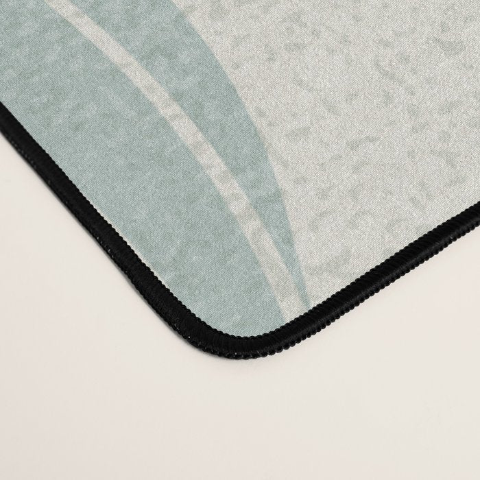 Minimalistic flow Peace lily soft green pattern Desk Mat Gallery Image 4