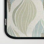 Minimalistic flow Peace lily soft green pattern Laptop Sleeve Gallery Image 3