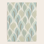 Minimalistic flow Peace lily soft green pattern Poster Gallery Image 4