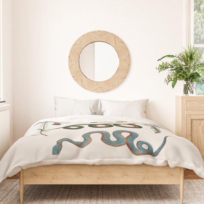 Albertus Seba Baby Breath Snakes  Duvet Cover Gallery Image 3
