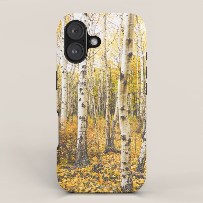 Autumn Birch Forest iPhone Case Gallery Image 1