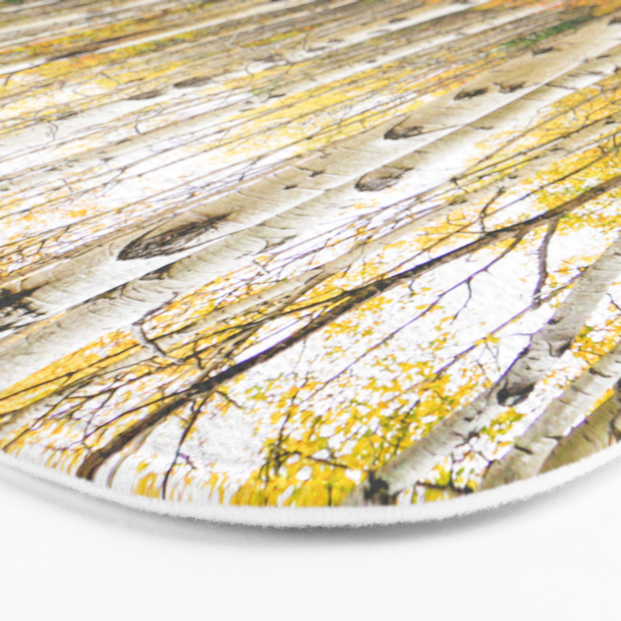 Autumn Birch Forest Bath Mat Gallery Image 3
