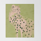Cheetah 12 Throw Blanket Gallery Image 2