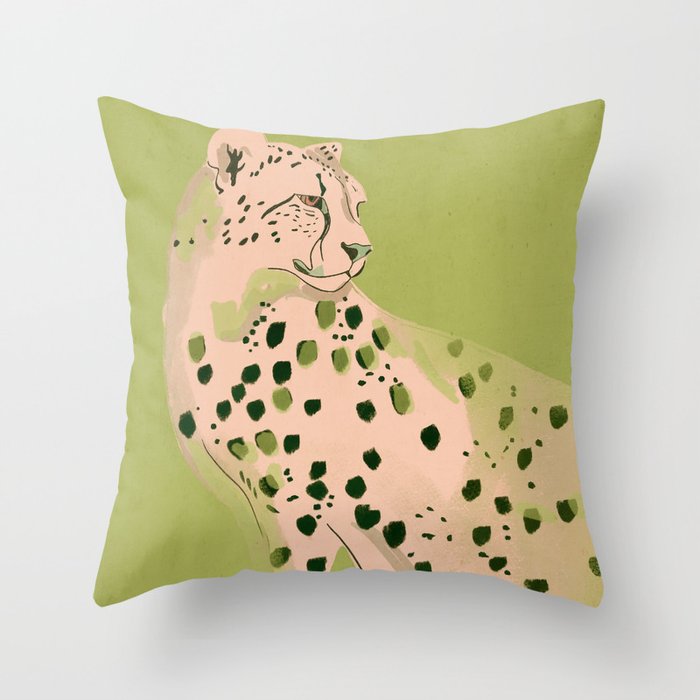 Cheetah 12 Throw Pillow Gallery Image 6