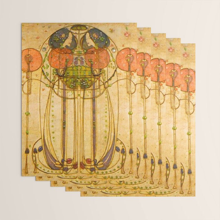 Charles Rennie Mackintosh , The Wassail , 1900 Wrapping Paper Gallery Image 3