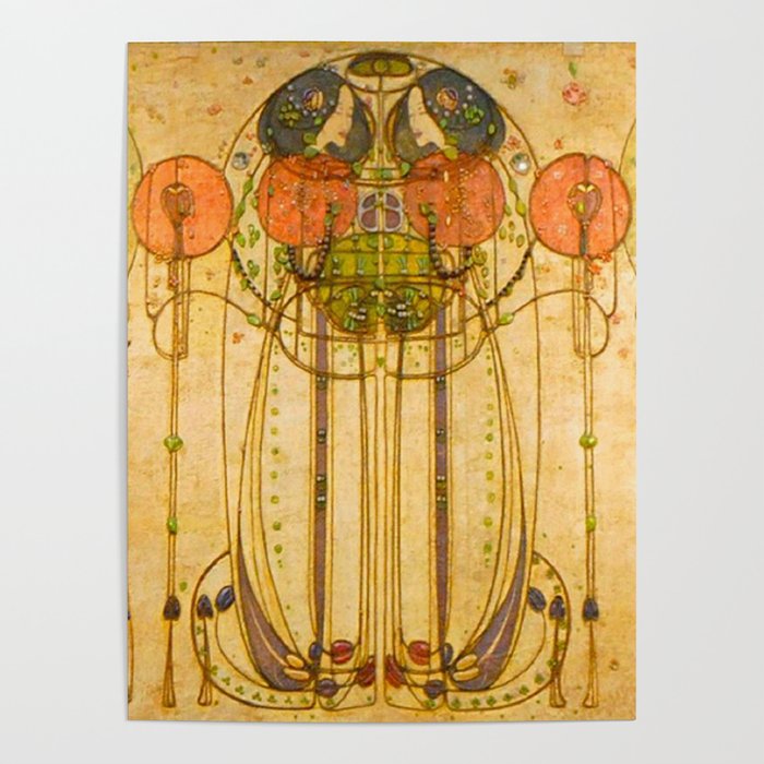 Charles Rennie Mackintosh , The Wassail , 1900 Poster Gallery Image 4
