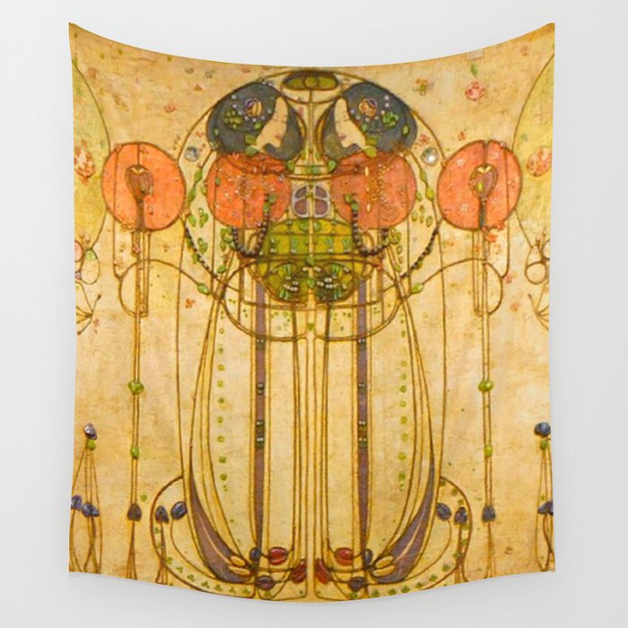 Charles Rennie Mackintosh , The Wassail , 1900 Wall Tapestry Gallery Image 4