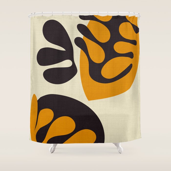cut out organic abstract Shower Curtain Gallery Image 1