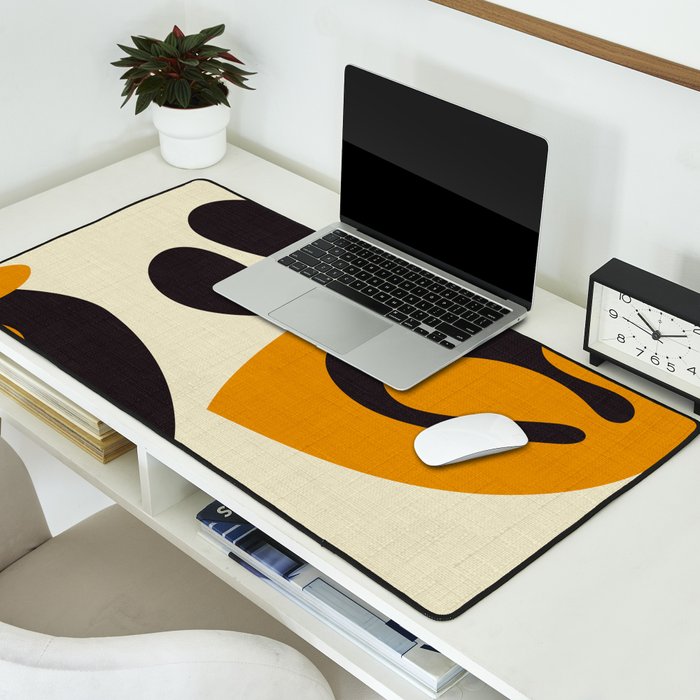 cut out organic abstract Desk Mat Gallery Image 2