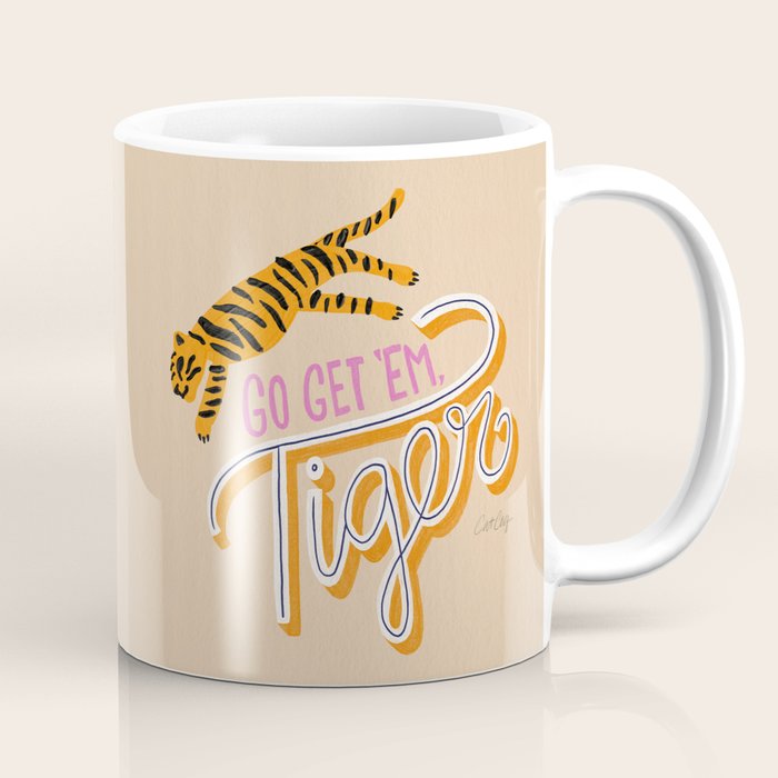 Go Get 'Em Tiger - Melon Coffee Mug Gallery Image 1