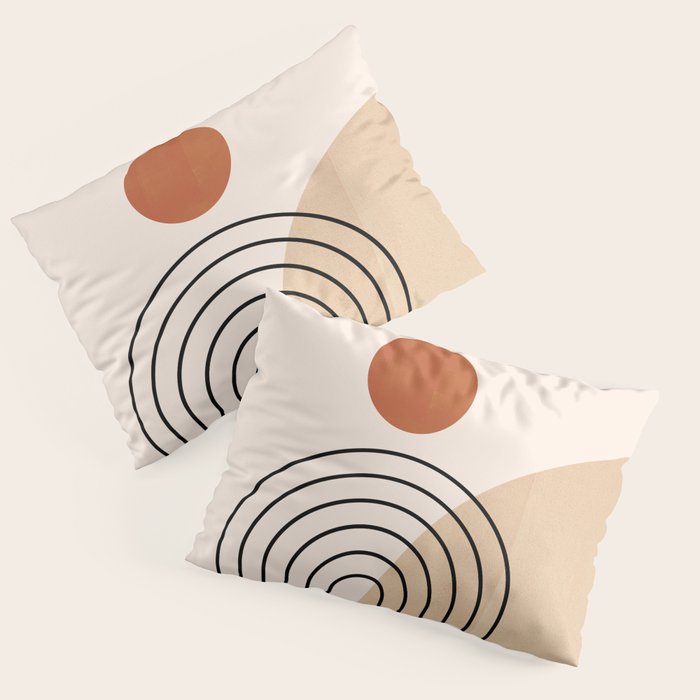 Abstraction_NEW_SUN_DAWN_MOUNTAINS_LINE_POP_ART_008B Pillow Sham Gallery Image 3