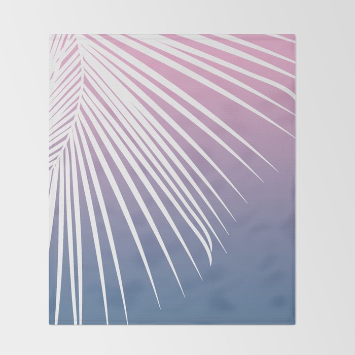 Pastel Palm 01 Throw Blanket Gallery Image 2
