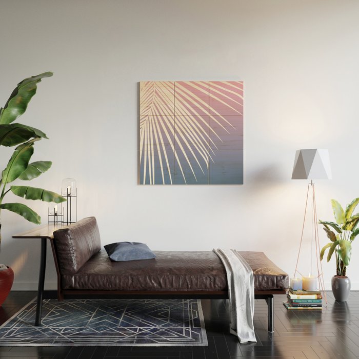 Pastel Palm 01 Wood Wall Art Gallery Image 2