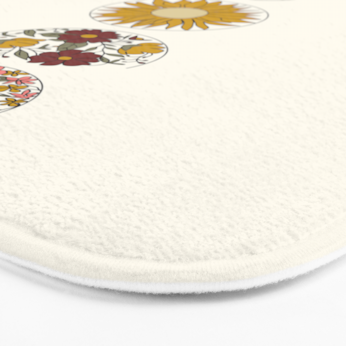 Floral Phases of the Moon Bath Mat Gallery Image 3
