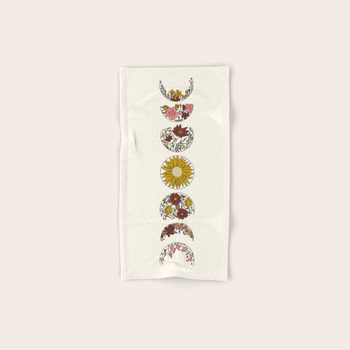 Floral Phases of the Moon Towels Gallery Image 1