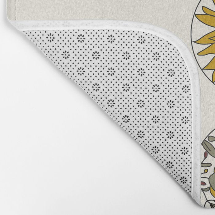 Floral Phases of the Moon Bath Mat Gallery Image 2